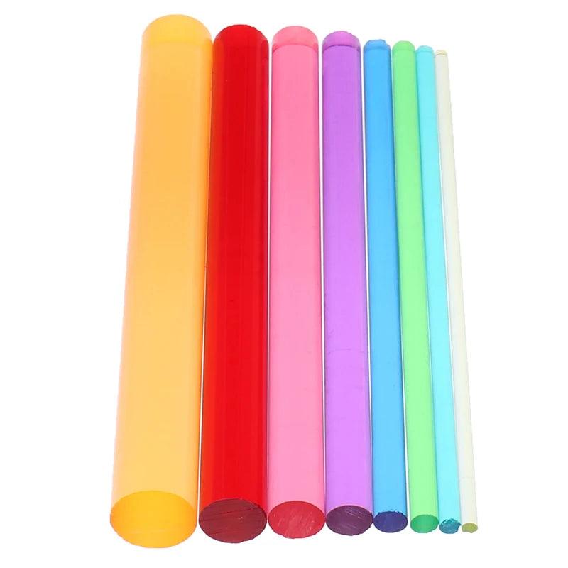 8pcs Dot Painting Pen Acrylic Rods Mandala Dotting Tool Painting Stencils Template Rock Twisted Modeling Pen Embossing Craft Pen