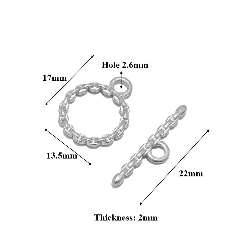 4 Sets Stainless Steel Gold Toggle OT Clasps for DIY Jewelry Making Necklaces Connectors Fasteners Bracelets Hooks Supplies