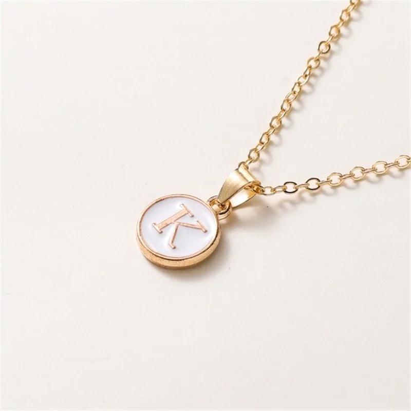 New Fashion Personalized 26 Initials Charm Necklace For Women Men Premium Design Name Necklace Ladies Jewelry Gift