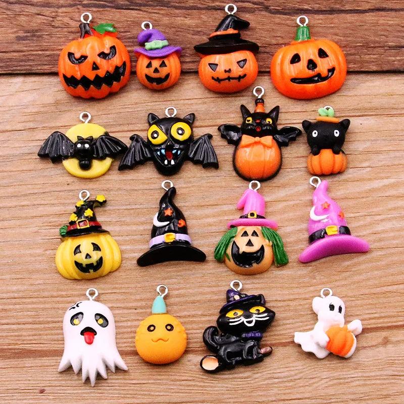 10Pcs 37 Styles Mix Fruit Animals Popsicle Candy Resin Earring Charms Diy Findings Keychain Bracelets Pendant For Jewelry Making