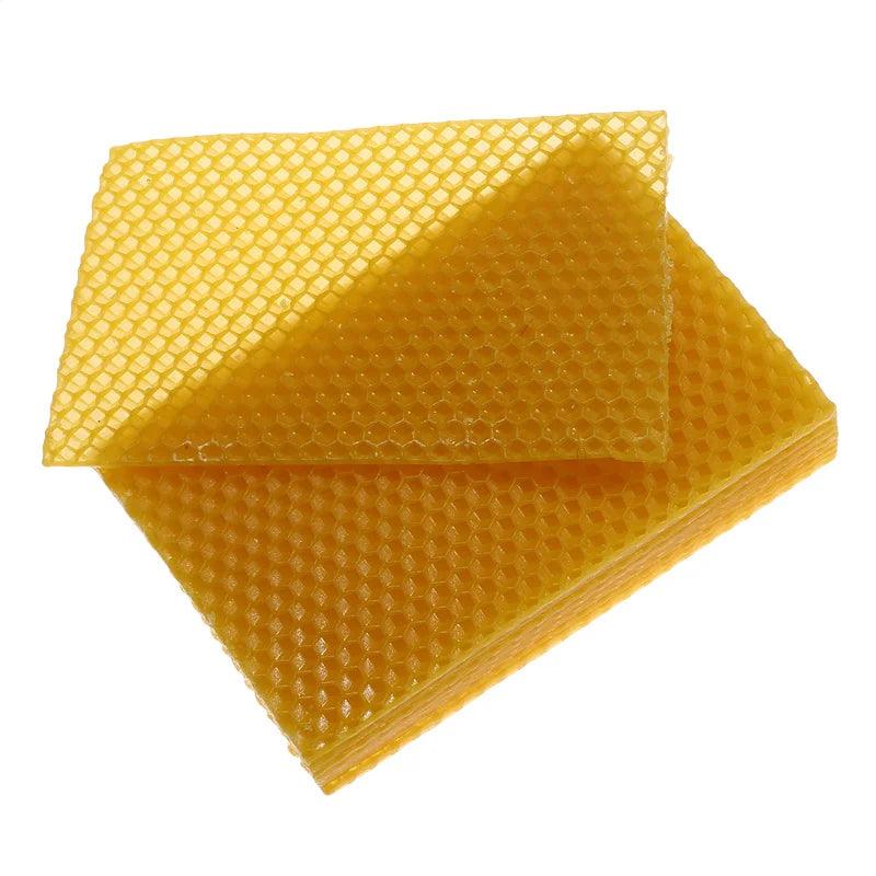 10Pcs Beekeeping Tools Beeswax Sheets Candle Making Craft DIY Kits Honey Candles Maker Full Bees Wax Honeycomb Beekeeping Sheets