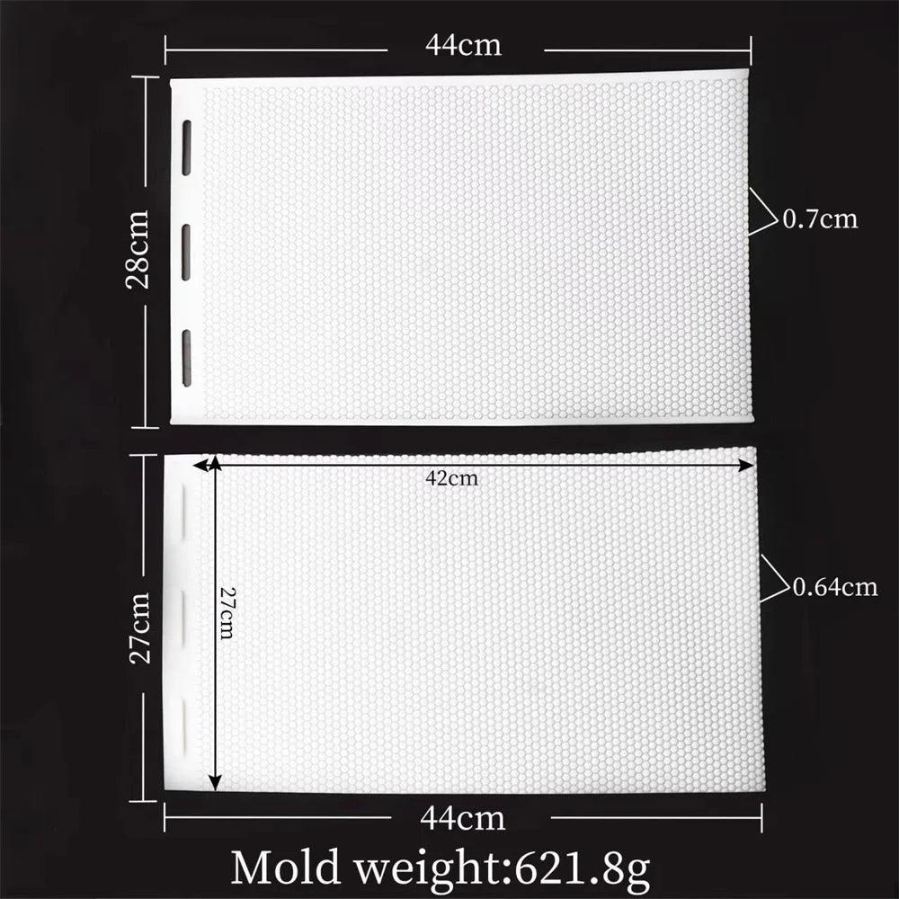 Silicon Flexible Beehive Wax Machine Foundation Sheets Mold Beeswax Foundation Press Mould Beekeeping for Beekeeper Candle