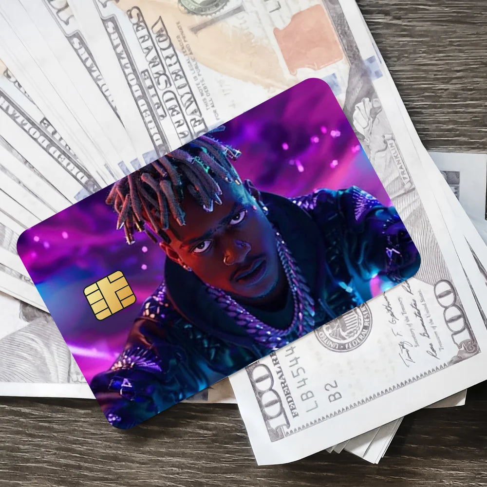 J-Juice Wrld 999 Rapper Decorative Small Waterproof Chip 4PCS Card Sticker New Anti-Scratch