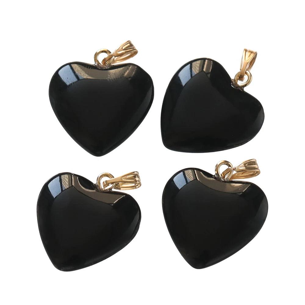 10Pcs 20x22mm Czech Lampwork Crystal Glass Heart Beads Charms pendant DIY Handmade Jewelry Making Necklaces Earrings Supplies