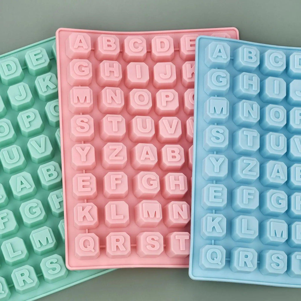 48 Letter Enghish Alphabet letter Silicone Mold Soap Mould Cake Cupcake bake Bakeware Chocolate Soap Diy Decorating Tools Mould