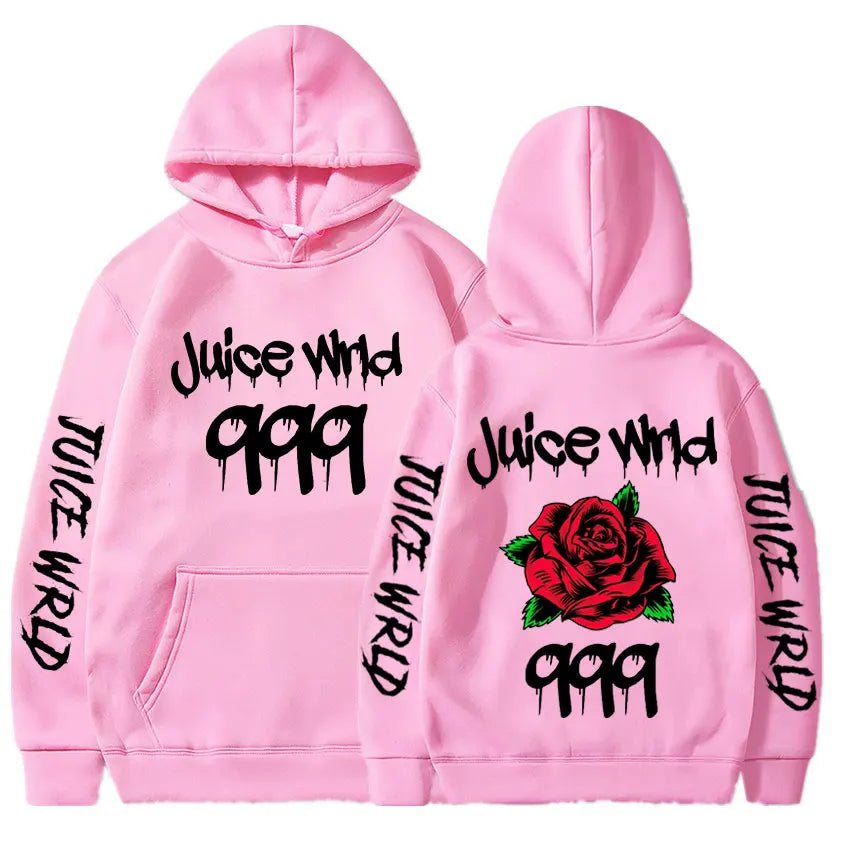 Juice WRLD Hoodies Men Women Hooded Sweatshirts Fashion Hip Hop Casual Pullovers Autumn Boys Girls Black Streetwear Juicewrld
