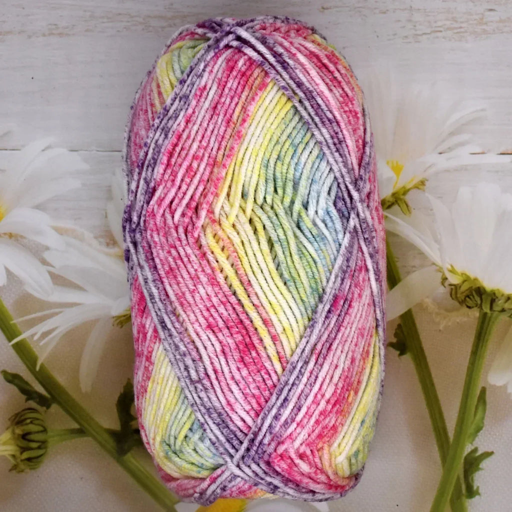 Milk Cotton Rainbow Yarn Premium 5Pcs Crochet Thread 130m