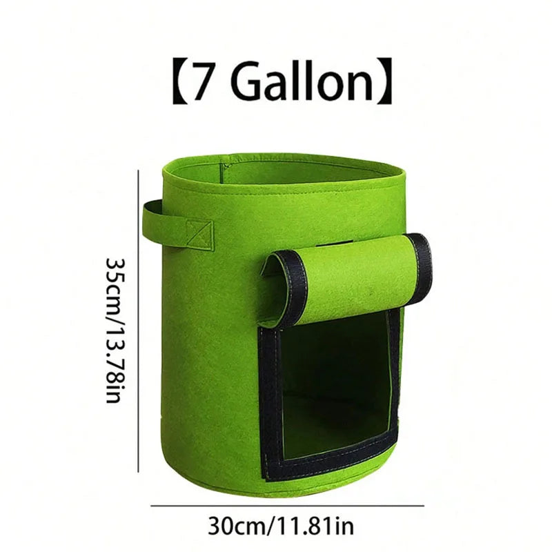 Horticulture 5/7/10 Gallon Planting Bag Fabric Felt Flowerpot Flowerpot Garden Vegetable Tomato Potato Cultivation Bag