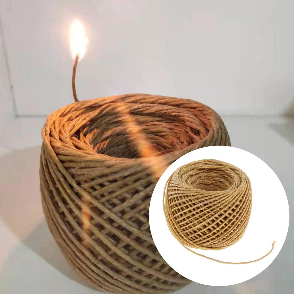 10m 1 Roll Beeswax Wicks Candle Accessory Organic Hemps Lampwick Well Coated Natural Beeswax For DIY Crafts Candle Stick Making - Winord