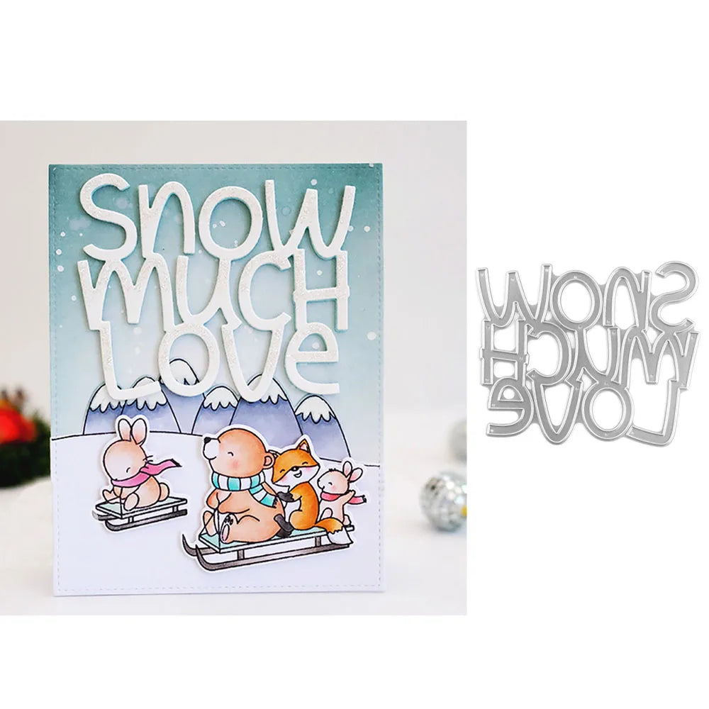 Happy Birthday Word Cutting Dies Sweet Feline Metal Die Cuts for DIY Scrapbooking Album Card Making Decoration