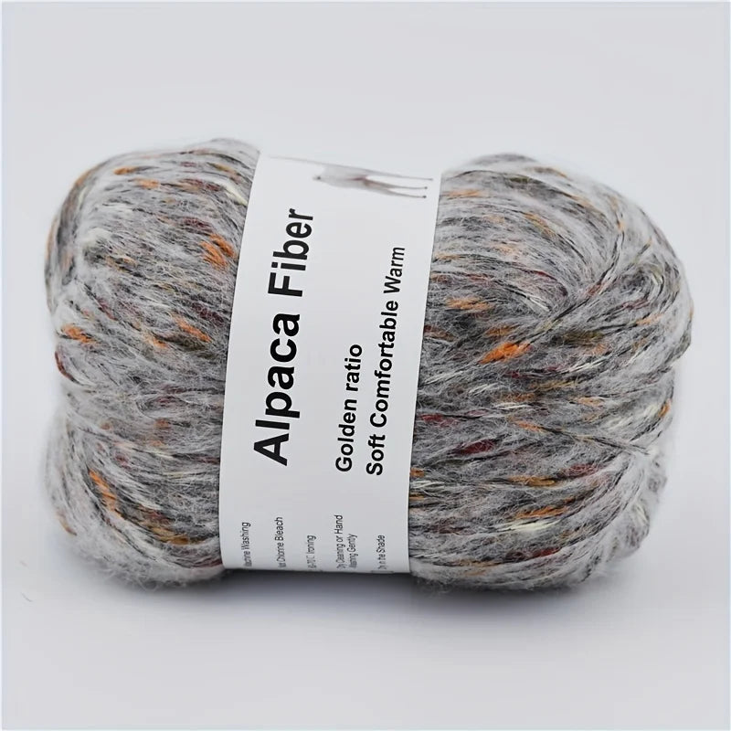Vibrant Colorful Alpaca Wool Yarn 6 Pack For Hand Knitting