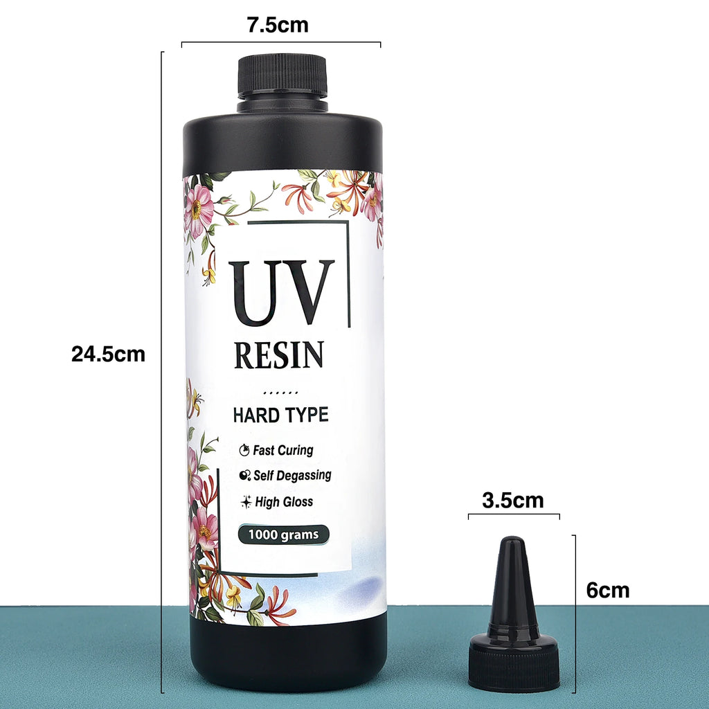 200g/500g/1000g Crystal Resin UV Glue DIY Jewelry Making High Hardness Fast Drying Epoxy UV Glue Transparent Glue Accessories