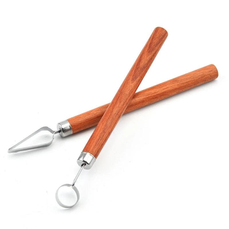 Minimalist Pottery Clay Ceramic Trim Modeling Tool Sculpture Tool Set Finely Carved Clay Sculpture Tools Modern DIY
