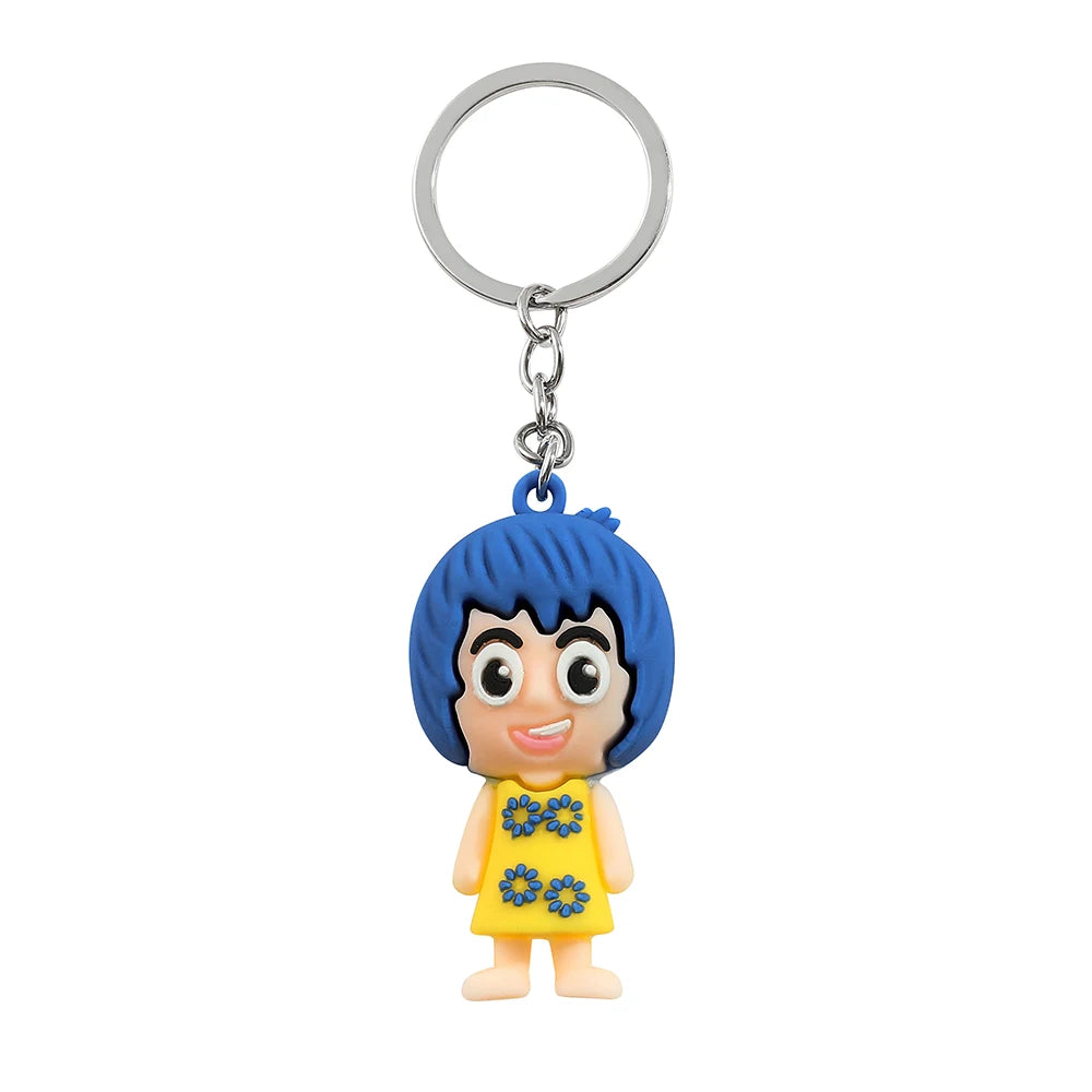 Disney Cartoon Anime Inside Out Figure Pendant Keychain for Women Men Cartoon Backpack Accessories Gifts