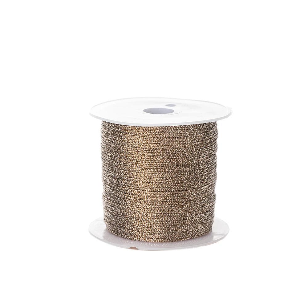 0.4mm 50m Crafts Nylon Cord For Jewelry Making Beading Braided Nylon Satin String for Bracelets Rattail Trim Chinese Knot