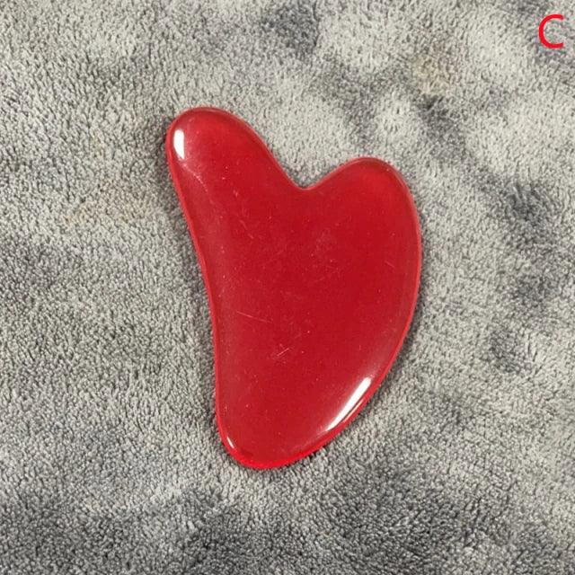 Heart Shape SPA Massage Beeswax Gua sha Scraping Massage Scraper Face Massager Acupuncture Guasha Board Massager for face 1pcs