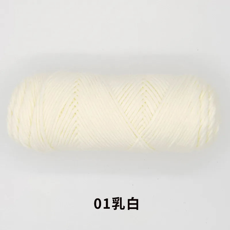 Milk Cotton Yarn 8 Ply Acrylic Crochet For Amigurumi Doll