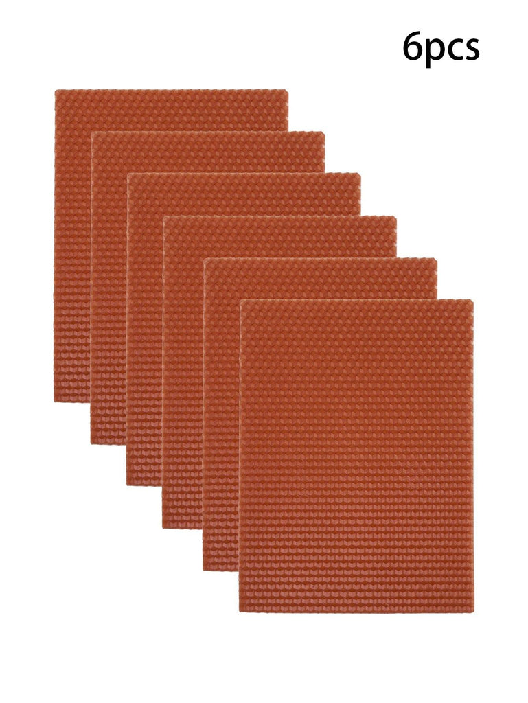 15*20Cm 6Pcs 12Colors Colored Beeswax Sheet Candle Roll Handmade DIY Honeycomb Wax Sheet Parent-Child Activity Material Package