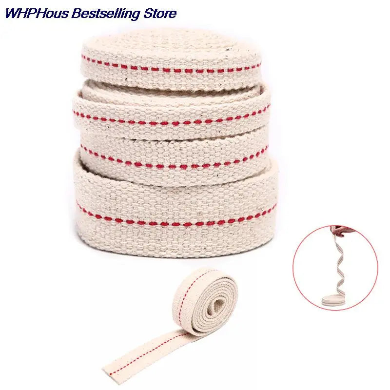 1Meter Kerosene Lamp Wick Braided Cotton Wick Flat Cotton Oil Lamp Wick For Oil Lamp Width 1.1cm,1.2cm,1.5cm,2.5cm