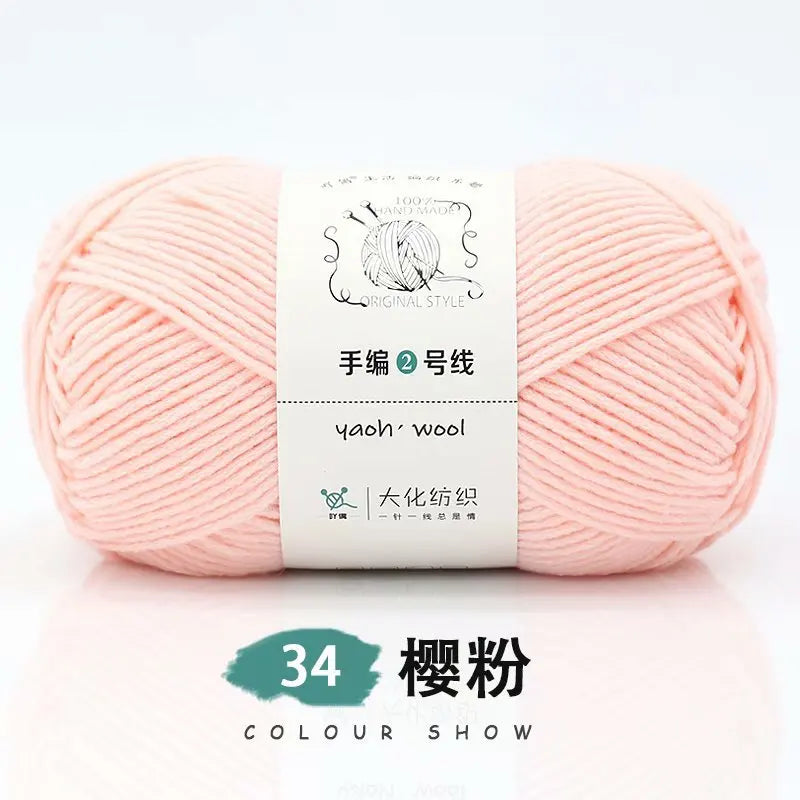 100g 100 Percent Acrylic Yarn for Hand Knitting and Crochet DIY Projects 200M Length