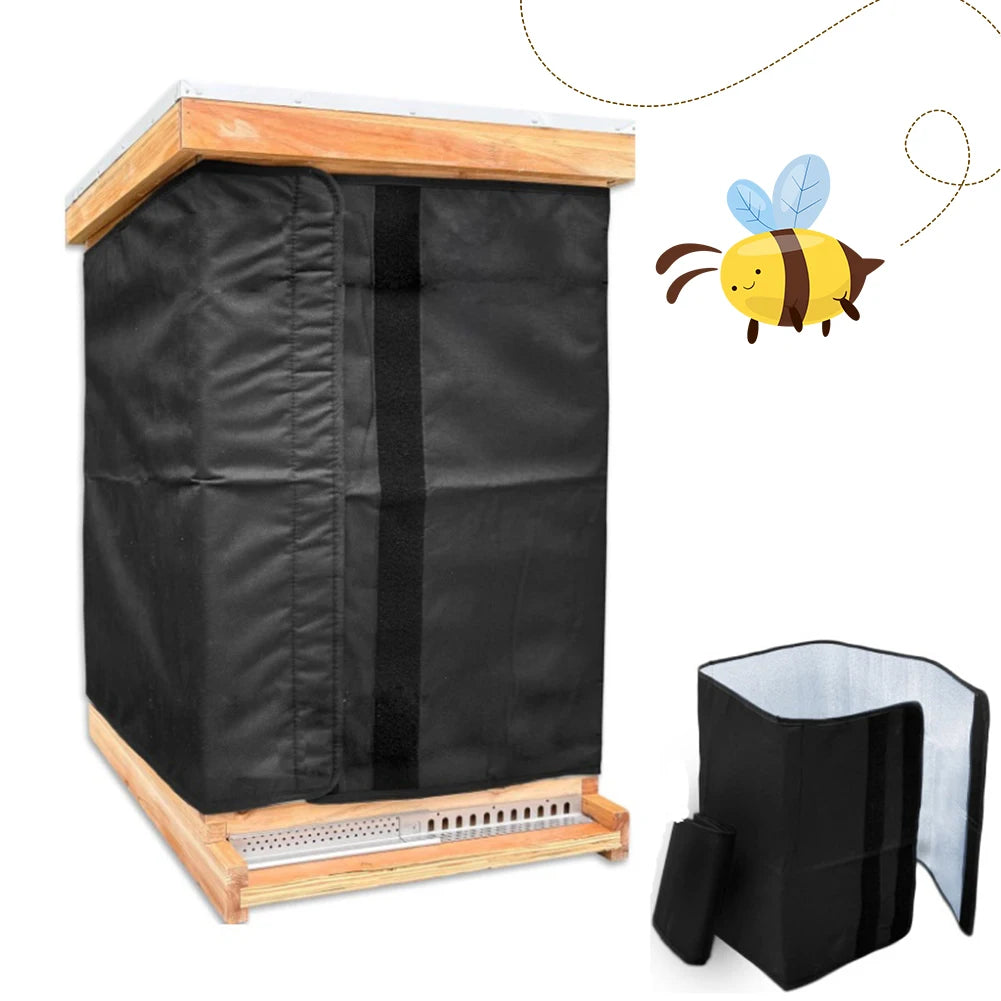 75.2 X 23.5 Inches 600D Oxford Winter Beehive Wrap Bee Hive Wrap Windproof Winter Bee Hive Protection Cover Beekeeping Supplies