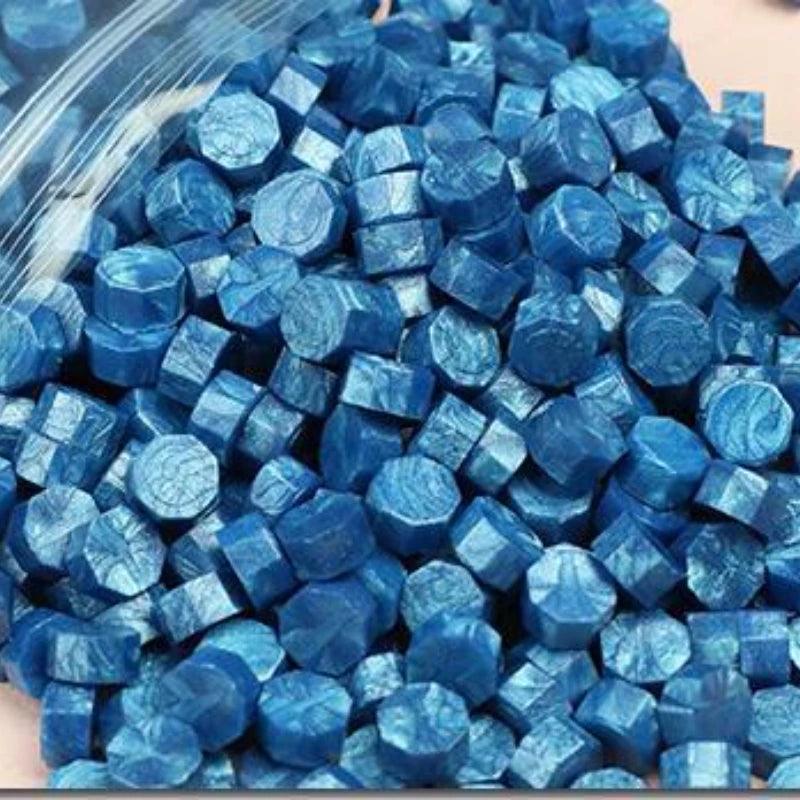 500g Retro Octagon Fireproof Sealing Wax Grains Shining Wax Beads DIY Wedding Invitations Gift Seal Material - Winord