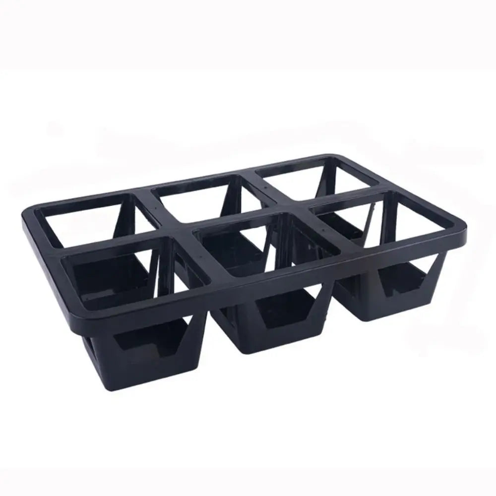 6/12 Hole Flower Pots Storage Tray Tool Organization Black Potted Bracket Thickness Greenhouse Seeding Boxes Dish
