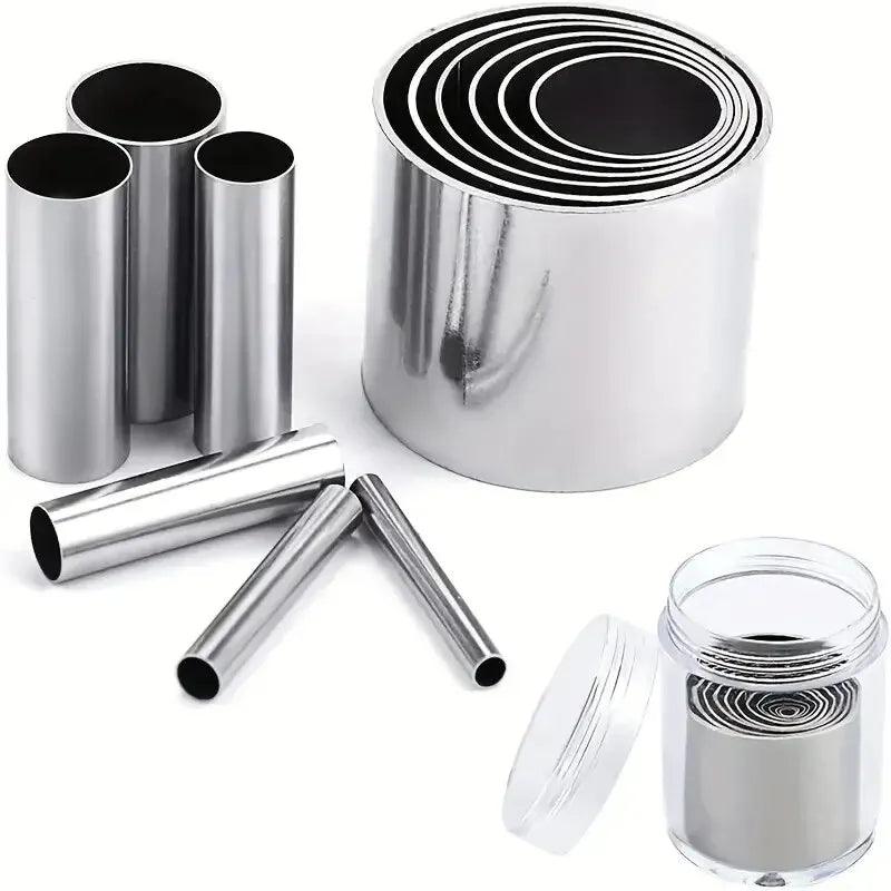 12 PCS Mini Circle Die Cutting Set With Box, Stainless Steel Circle Clay Cutter, Creasing Cutting Circle Dies For Pottery