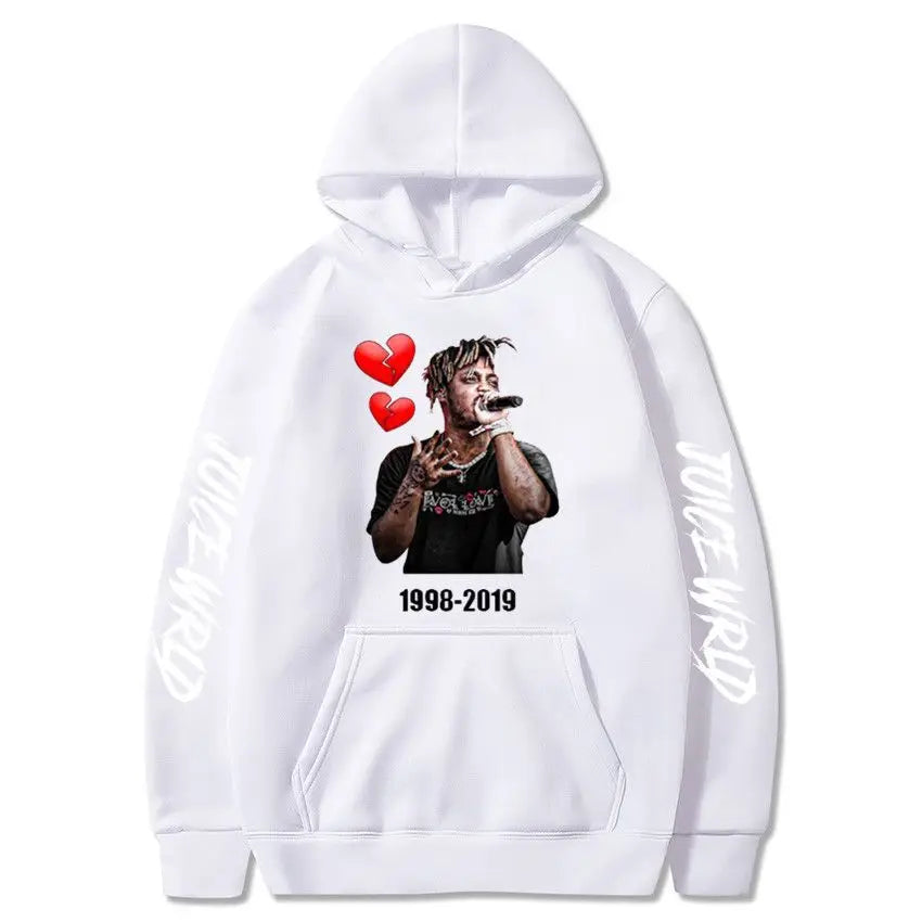 Rapper Juice Wrld 999 Letter Printed Hoodie Y2k Women's Casual Fashion Sportswear Autumn/Winter Hoodie Men's Women's Clothing