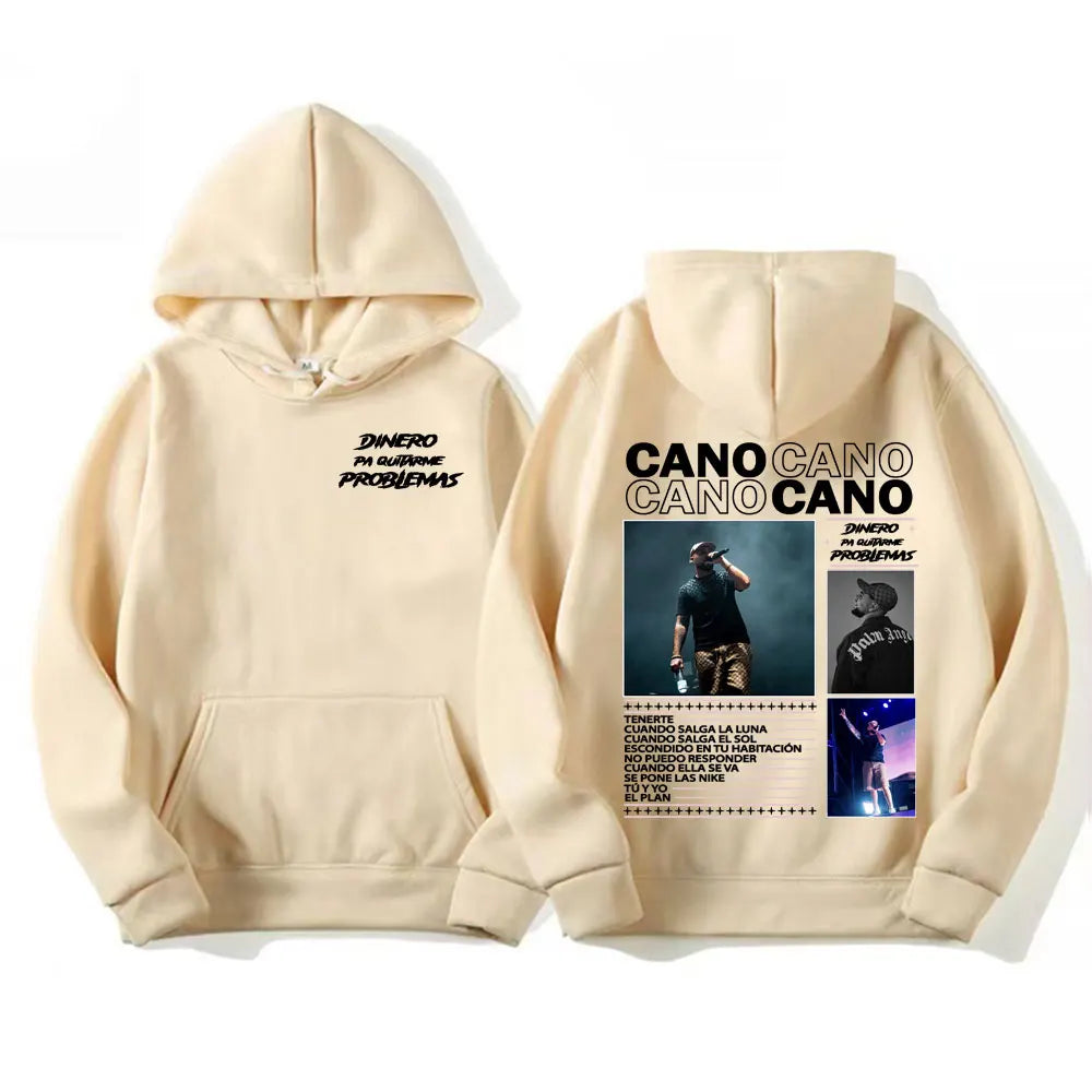 Rapper Cano Triana New Album 2025 Tour Merch Hoodies Men Women Harajuku Fashion Trending Sweatshirt Casual High Quality Pullover