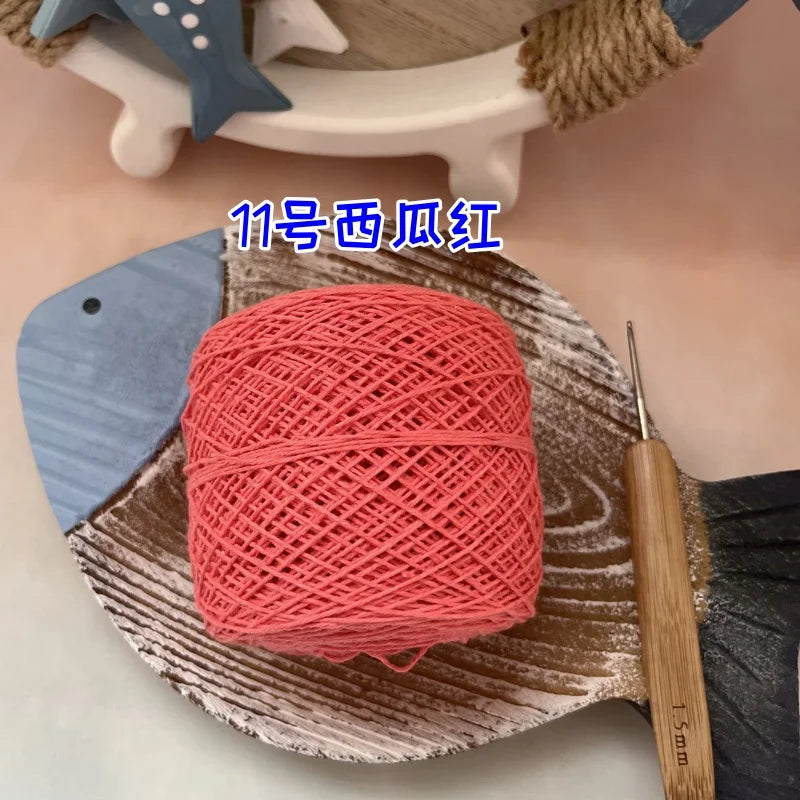 100g 100% Cotton Crocheting Lace Yarn for Hand Knitting and Amigurumi Projects