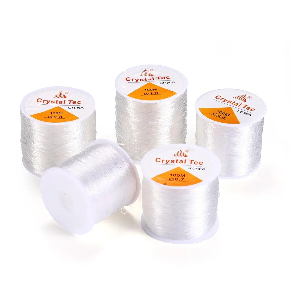 60m/roll Elastic Beading Thread Jewelry Making DIY Beading Cords Wristband Bracelet Necklace Anklet Elastic Thread