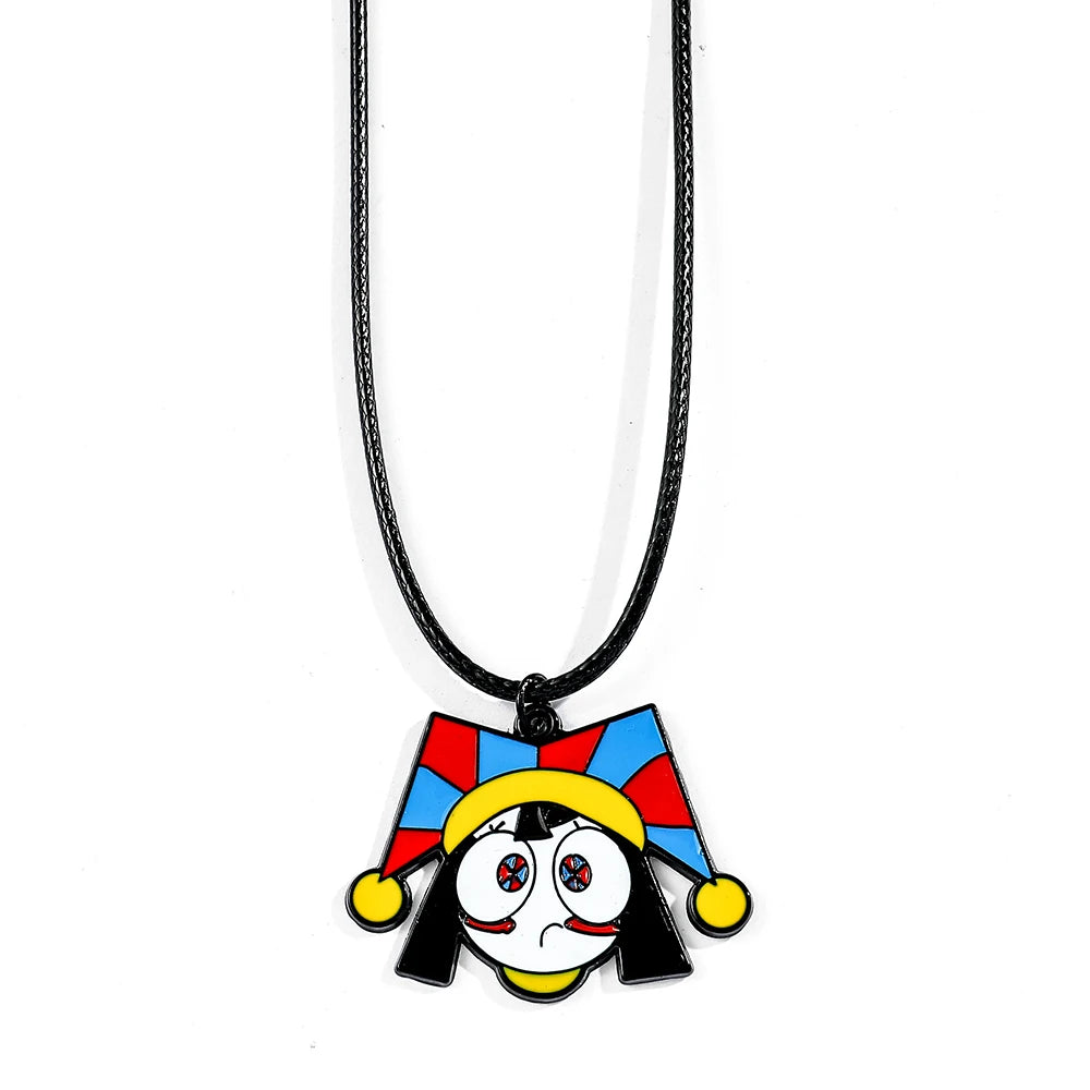 Creative Anime The Amazing Digital Circus Figure Pendant Necklaces for Women Men Kids Fans Collection Cosplay Accessories Gifts