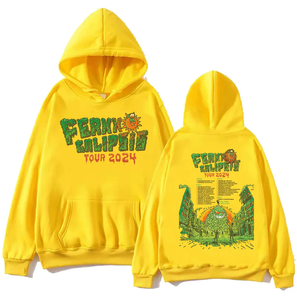 Ferxxocalipsis World Tour 2024 Hoodie Man Woman Feid Ferxxo Long Sleeve Streetwear Harajuku Fans Gift Pullover Tops