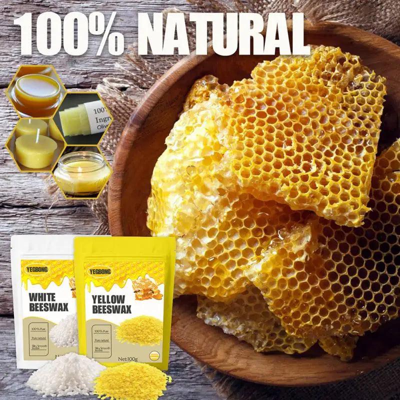 New Pure Natural Beeswax Household Waxing Making Candles Multi-purpose Cosmetics Making Raw Materials DIY Skin Care Lip Wax - Winord