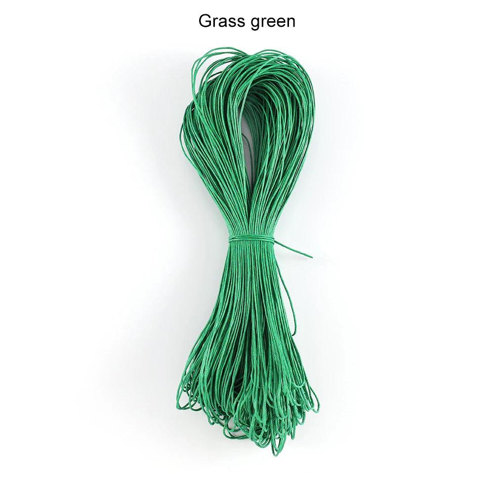 65m/Lot Waxed Cotton String Beading Cord Rope 1mm For Bracelet And Necklace Jewelry Making Weaving Supplies Accessories