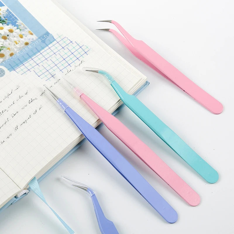 Kawaii Cute Scrapbook Tweezers Macarons Creative DIY Washi Tape Stickers Gadget Multi-tool Tweezers Hand Account accessories