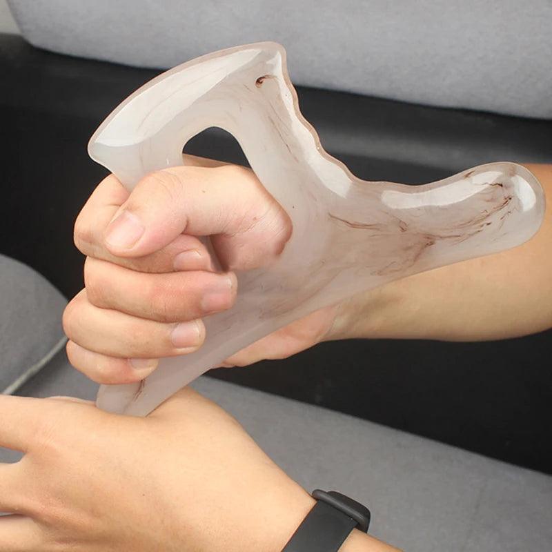 Axe Shaped Guasha Board Resin Beeswax Massager Scraper Chinese Gua Sha Tool For Face Neck Back Body Acupuncture Pressure