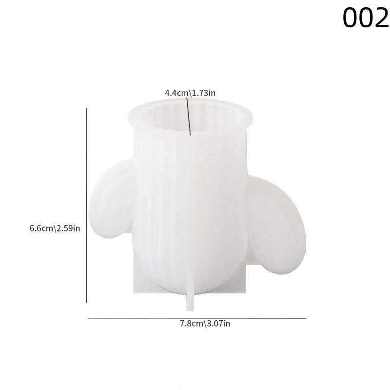 Cactus Candlestick Silicone Mold DIY Aromatherapy Gypsum Potted Plant Ornaments Candle Resin Epoxy Mold Home Decoration Storage