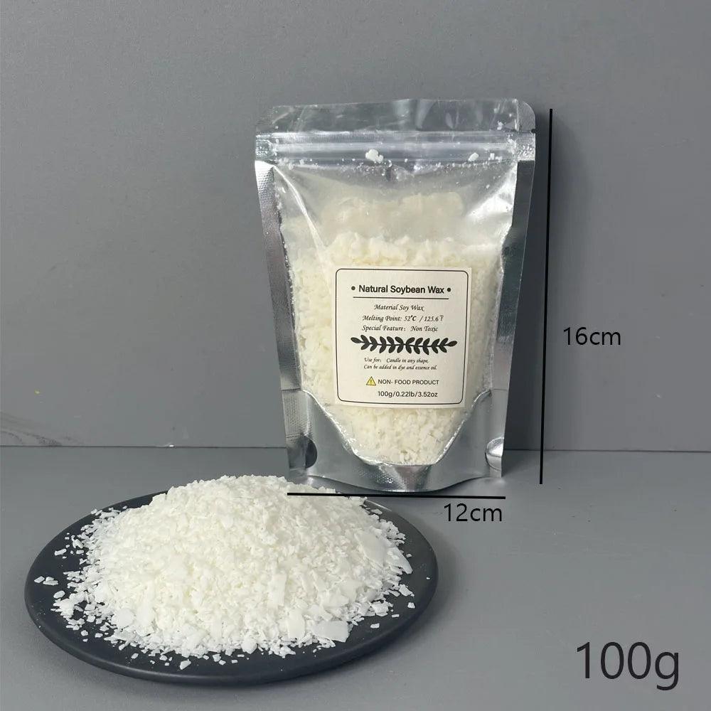 1KG Natural Soy Wax Granular Scented Candle Material 100% No Additives for DIY Smokeless Candle Making Supplies Materials