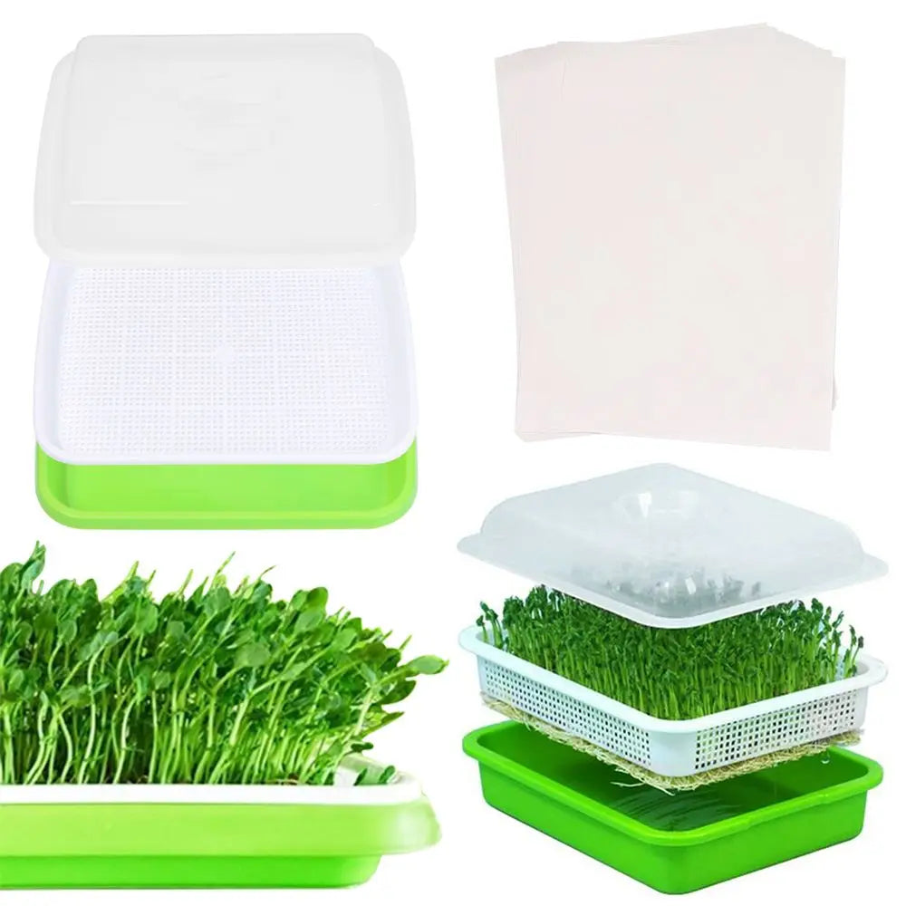 1pc Plastic Grow Nursery Pots Vegetable Soilless Nursery Trays Seed Germination Tray Seedling Sprout Plate Nursery Pots Tray