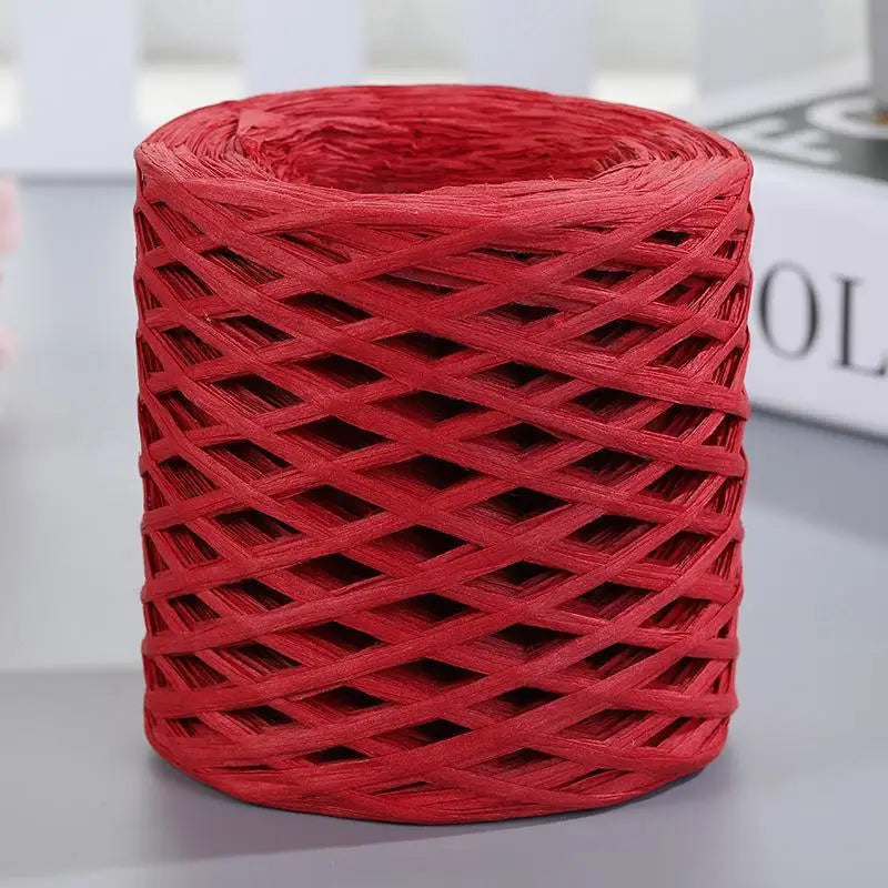 Natural Raffia Straw Yarn For Knitting Crochet Sunhat Bag