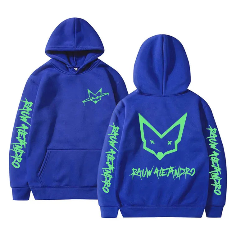 Rauw Alejandro Double Sided Printed Hoodie Saturno Pullover Todo De Ti Hoodies Men Women Fashion Oversized Hooded Sweatshirt