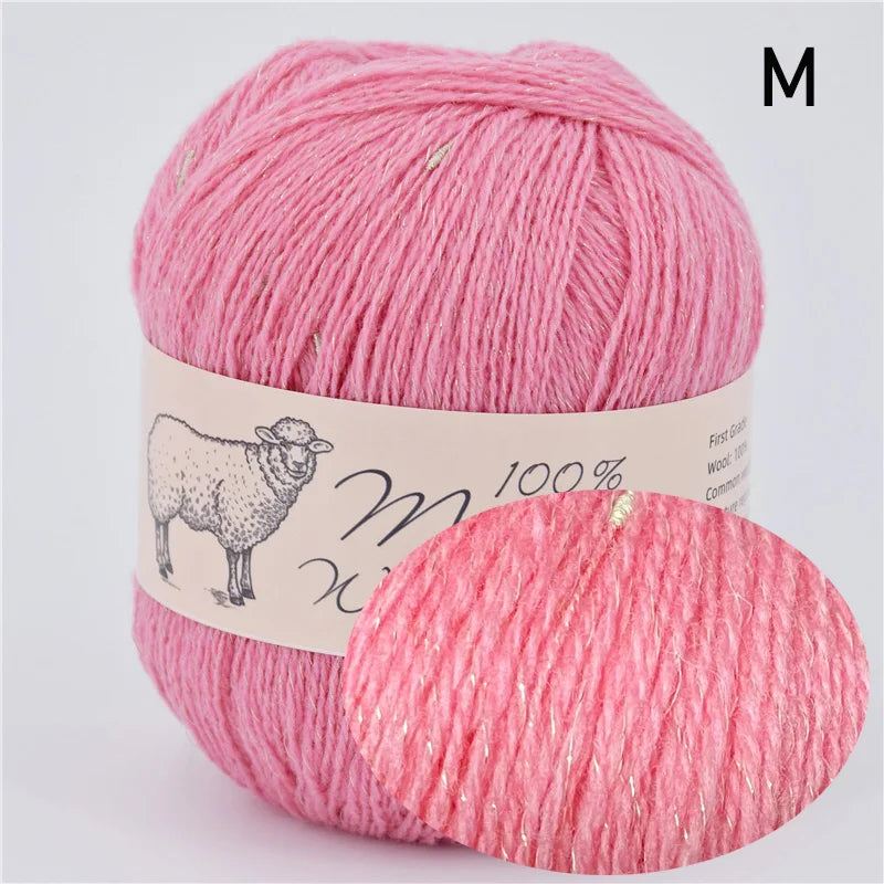 100 Percent Wool Yarn for Knitting Lightweight Crochet Thick Thread Hand Knitted Mohair Sweater Merino Wool 50g