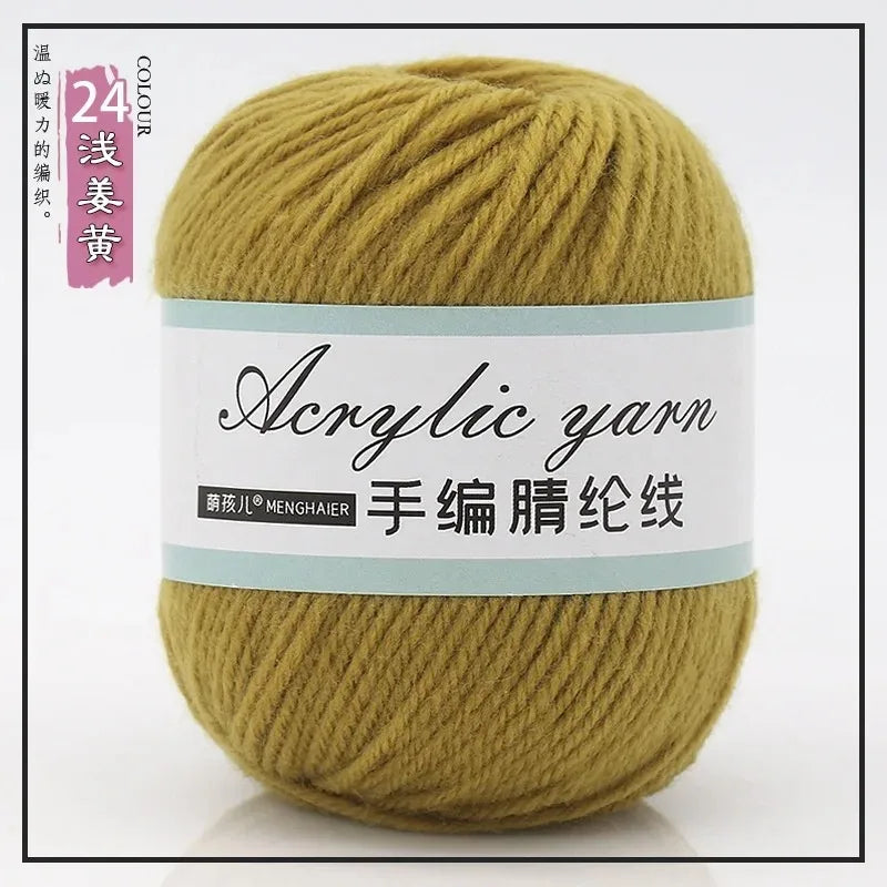 Four Strands Acrylic Knitting Yarn For DIY Handwoven Starter
