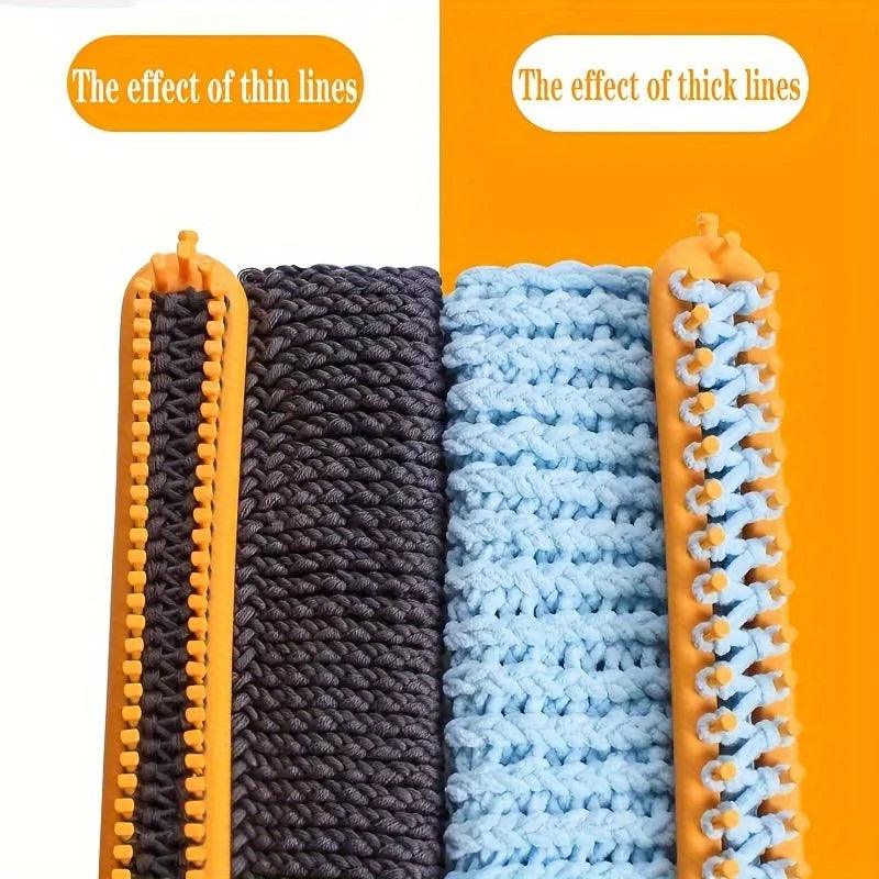 Wintertime Lazy People Knitting Scarf Artifact Diy Handmade To Send Friends Bib Tool Set (Color Random)