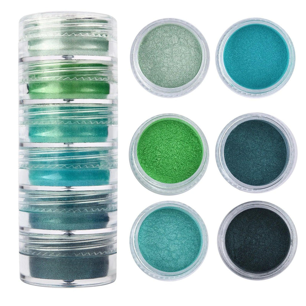 6 Colors/Set Pearlescent Powder Resin Pigment Natural Mica Mineral Powder DIY Epoxy Resin Dye Jewelry Making Makeup Supplies