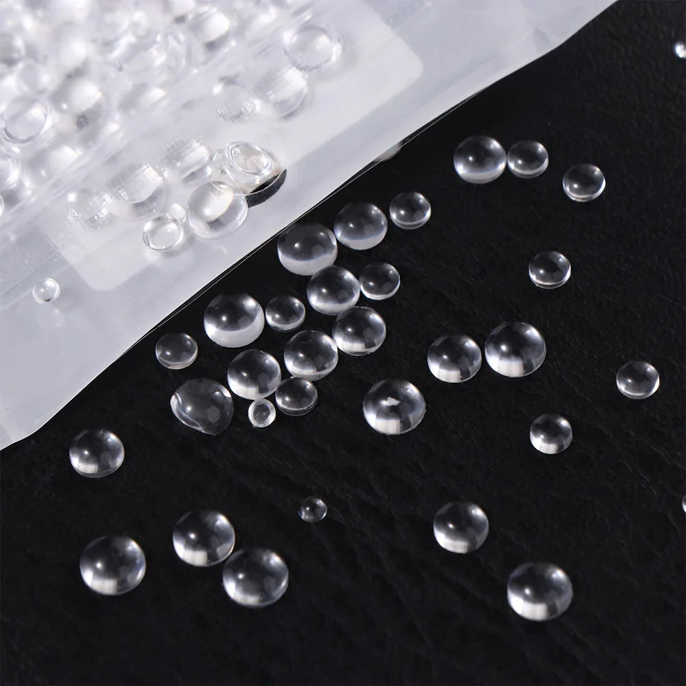 350Pcs Simulation Dewdrop Crystal Clear Waterdrop Droplets Stones Handicraft Waterdrop DIY Cards Make Decorative Scrapbooking