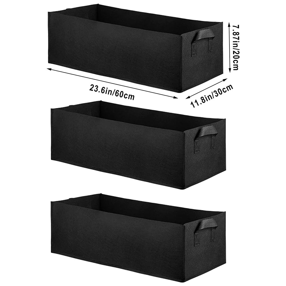 Garden Flower Planter Raised Plant Bed Elevated Vegetable Box Planting Grow Bag Nursery Plant Pot Outdoor Flower Container