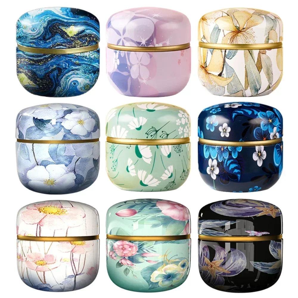 Candle Cans Tea Caddy Tea Box Containers Coffee Candy Snacks Small Sealed Jars Tin Mini Portable Storage Boxes Packaging Teaware - Winord